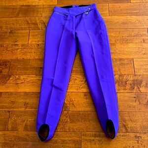 Vintage Obermeyer Women’s Blue Wool Blend Stirrup Ski Pants